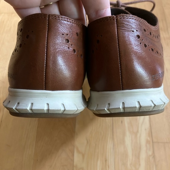 Cole Haan Zerogrand wingtip oxfords leather Woodbury brown 9.5 - Picture 4 of 8